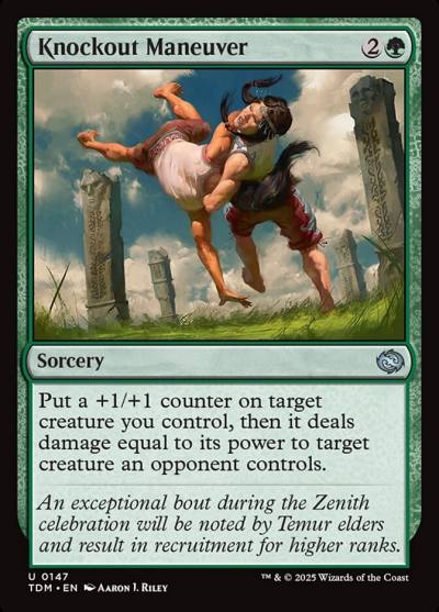 Knockout Maneuver TDM-147 Tarkir: Dragonstorm Magic card