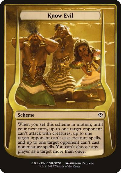 Know Evil OE01-8STAR Archenemy: Nicol Bolas Schemes Magic card