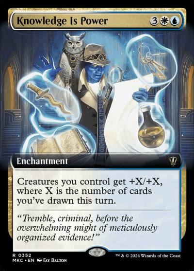 Knowledge Is Power MKC-352 Murders at Karlov Manor Commander Magic card
