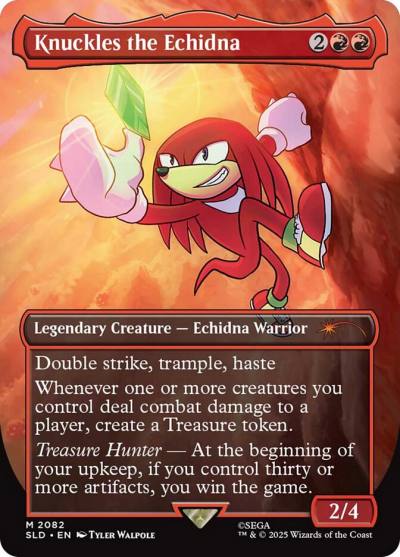 Knuckles the Echidna 2082 Secret Lair Drop Magic card
