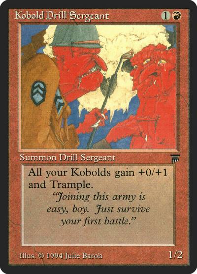 Kobold Drill Sergeant LEG-154 Legends Magic card