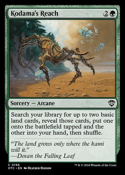 Kodama's Reach OTC-196 Outlaws of Thunder Junction Commander Magic card