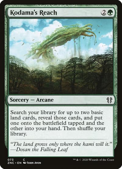 Kodama's Reach ZNC-73 Zendikar Rising Commander Magic card