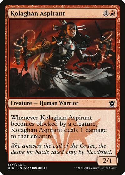 Kolaghan Aspirant 143 Dragons of Tarkir Magic card