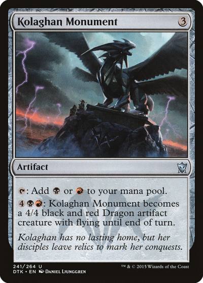 Kolaghan Monument DTK-241 Dragons of Tarkir Magic card