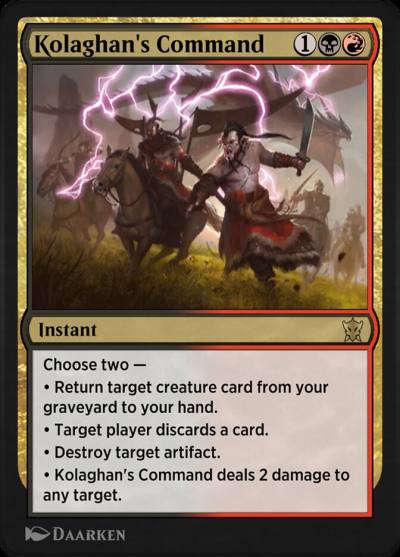 Kolaghan's Command HA5-20 Historic Anthology 5 Magic card