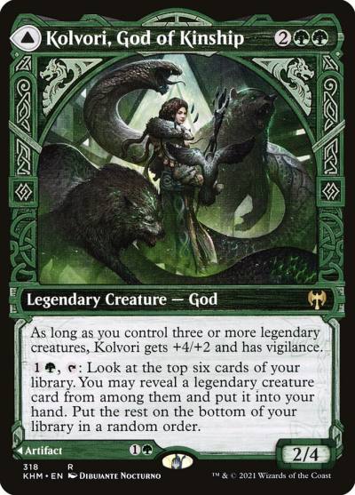 Kolvori, God of Kinship // The Ringhart Crest KHM-318 Kaldheim Magic card