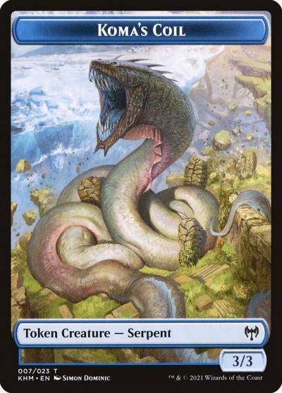 Koma's Coil TKHM-7 Kaldheim Tokens Magic card
