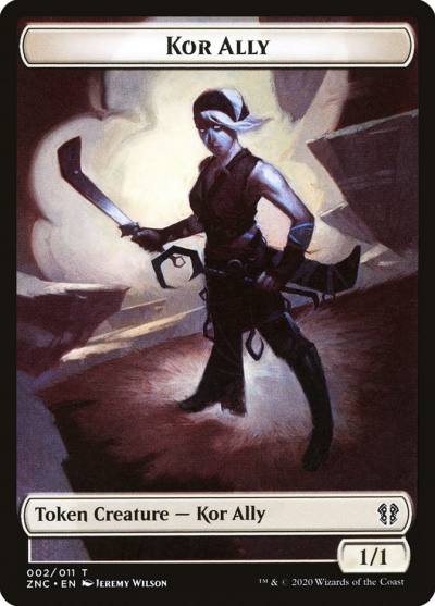 Kor Ally TZNC-2 Zendikar Rising Commander Tokens Magic card