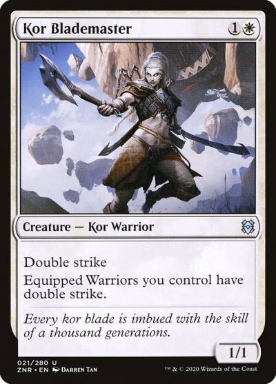 Kor Blademaster 21 Zendikar Rising Magic card