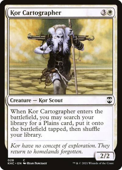Kor Cartographer KHC-28 Kaldheim Commander Magic card