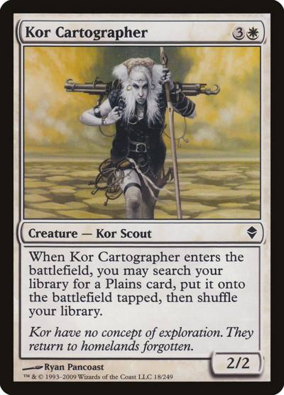 Kor Cartographer ZEN-18 Zendikar Magic card