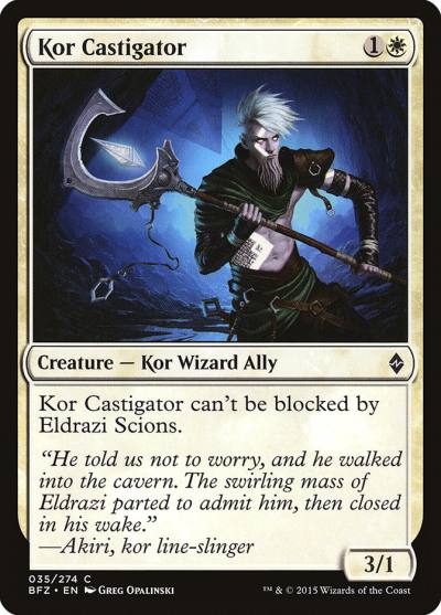 Kor Castigator 35 Battle for Zendikar Magic card
