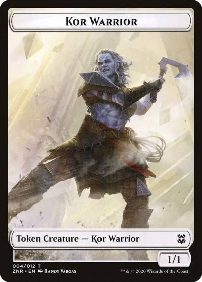 Kor Warrior TZNR-4 Zendikar Rising Tokens Magic card