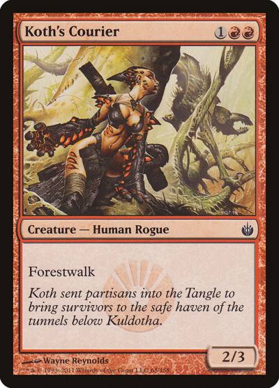 Koth's Courier MBS-68 Mirrodin Besieged Magic card