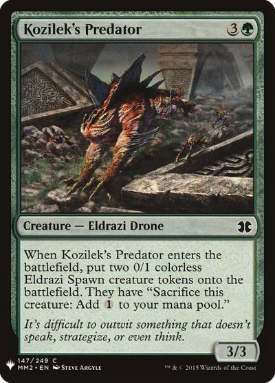 Kozilek's Predator PLST-MM2-147 The List Magic card