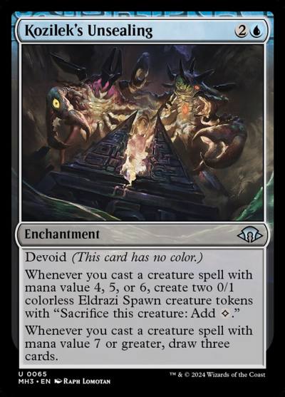 Kozilek's Unsealing MH3-65 Modern Horizons 3 Magic card