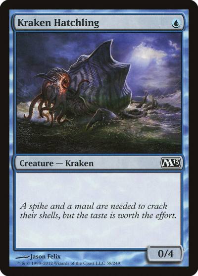 Kraken Hatchling M13-58 Magic 2013 Magic card