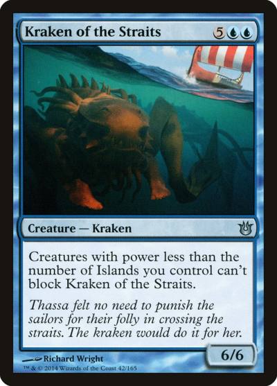 Kraken of the Straits 42 Born of the Gods Magic card