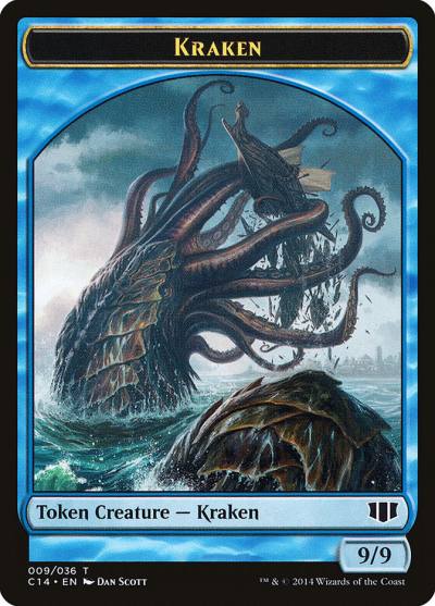 Kraken TC14-9 Commander 2014 Tokens Magic card
