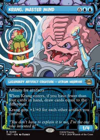 Krang, Master Mind TMT-230 Teenage Mutant Ninja Turtles Magic card