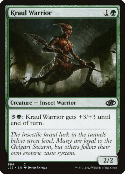 Kraul Warrior J22-684 Jumpstart 2022 Magic card