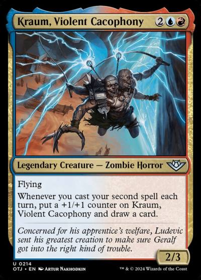 Kraum, Violent Cacophony OTJ-214 Outlaws of Thunder Junction Magic card