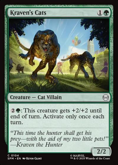 Kraven's Cats SPM-104 Marvel's Spider-Man Magic card