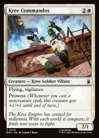 Kree Commandos MSH-19 Marvel Super Heroes Magic card