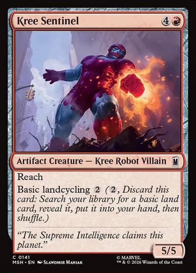 Kree Sentinel 141 Marvel Super Heroes Magic card