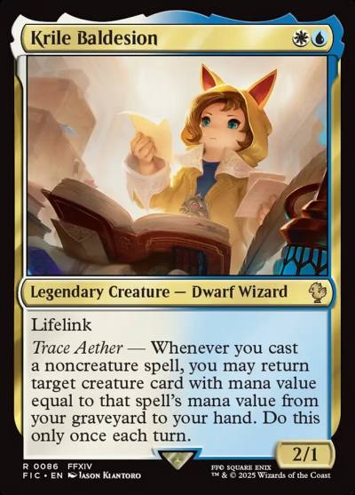 Krile Baldesion FIC-86 Final Fantasy Commander Magic card