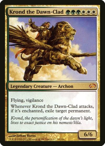 Krond the Dawn-Clad PC2-99 Planechase 2012 Magic card