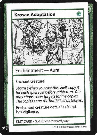 Krosan Adaptation CMB1-80 Mystery Booster Playtest Cards 2019 Magic card