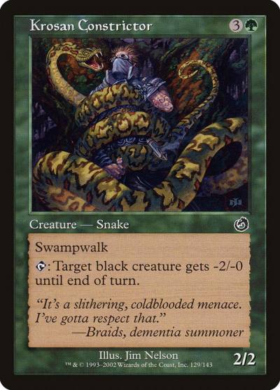 Krosan Constrictor 129 Torment Magic card