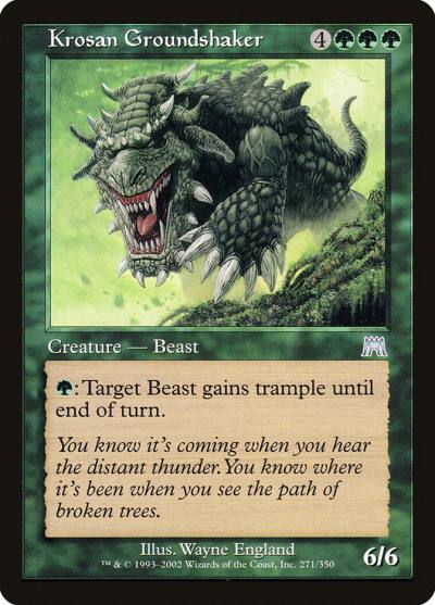 Krosan Groundshaker 271 Onslaught Magic card