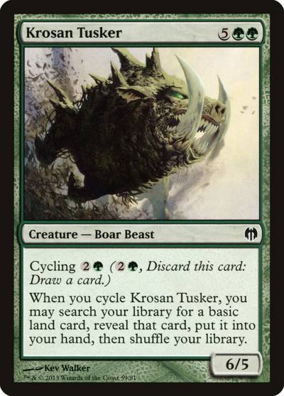 Krosan Tusker DDL-59 Duel Decks: Heroes vs. Monsters Magic card