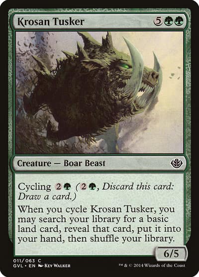 Krosan Tusker GVL-11 Duel Decks Anthology: Garruk vs. Liliana Magic card