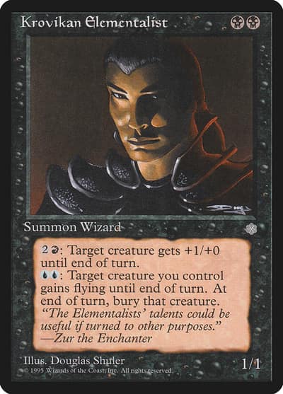 Krovikan Elementalist 139 Ice Age Magic card