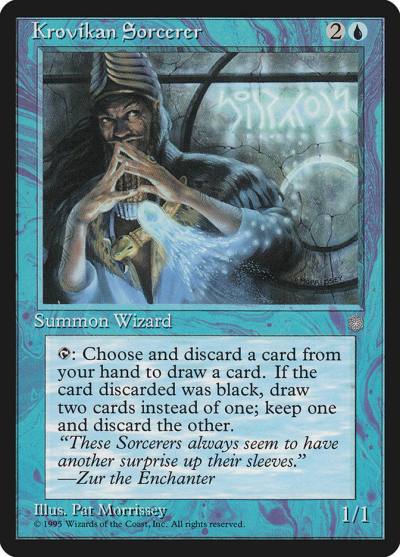 Krovikan Sorcerer ICE-81 Ice Age Magic card