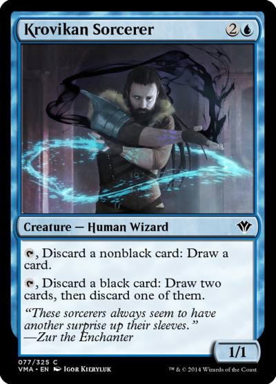 Krovikan Sorcerer VMA-77 Vintage Masters Magic card