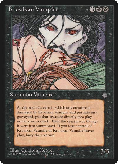Krovikan Vampire ICE-141 Ice Age Magic card
