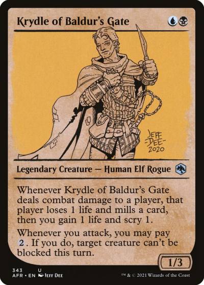 Krydle of Baldur's Gate AFR-343 Adventures in the Forgotten Realms Magic card
