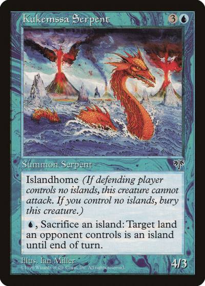 Kukemssa Serpent MIR-72 Mirage Magic card