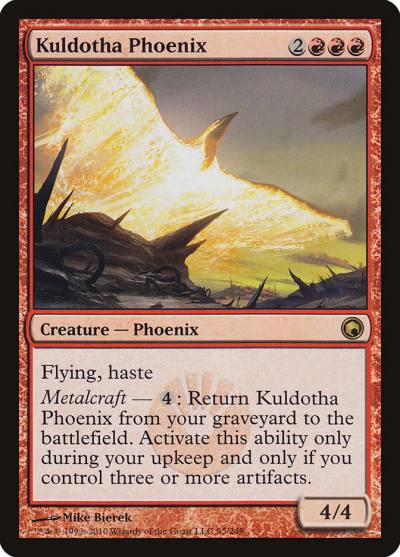Kuldotha Phoenix SOM-95 Scars of Mirrodin Magic card
