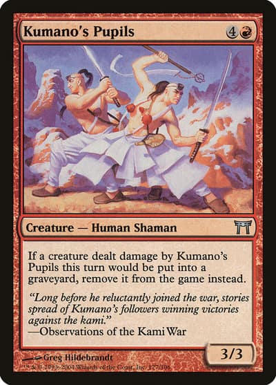 Kumano's Pupils 177 Champions of Kamigawa Magic card