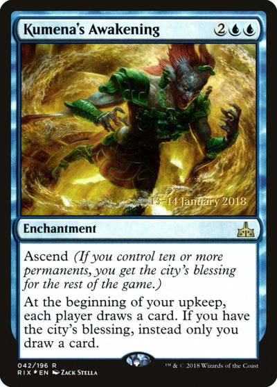 Kumena's Awakening PRIX-42S Rivals of Ixalan Promos Magic card