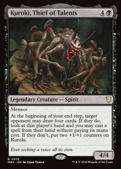 Kuroki, Thief of Talents MBC-15 Mystery Booster Commander Edition Magic card