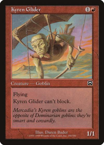 Kyren Glider 196 Mercadian Masques Magic card