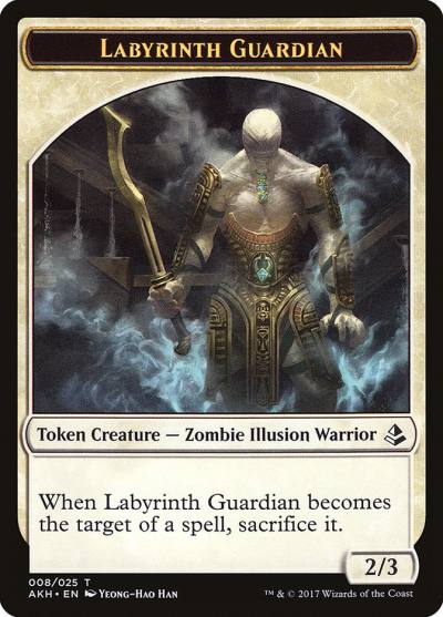 Labyrinth Guardian TAKH-8 Amonkhet Tokens Magic card