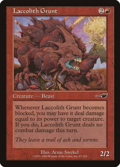 Laccolith Grunt 87 Nemesis Magic card